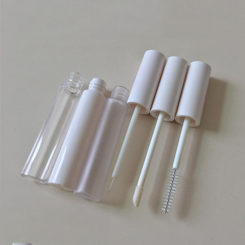 10/20/30/50/100pcs 10ml Empty Cosmetic Packing Containers Makeup Frosted Mascara Tubes Eyelash Cream Refillable Bottle White Cap