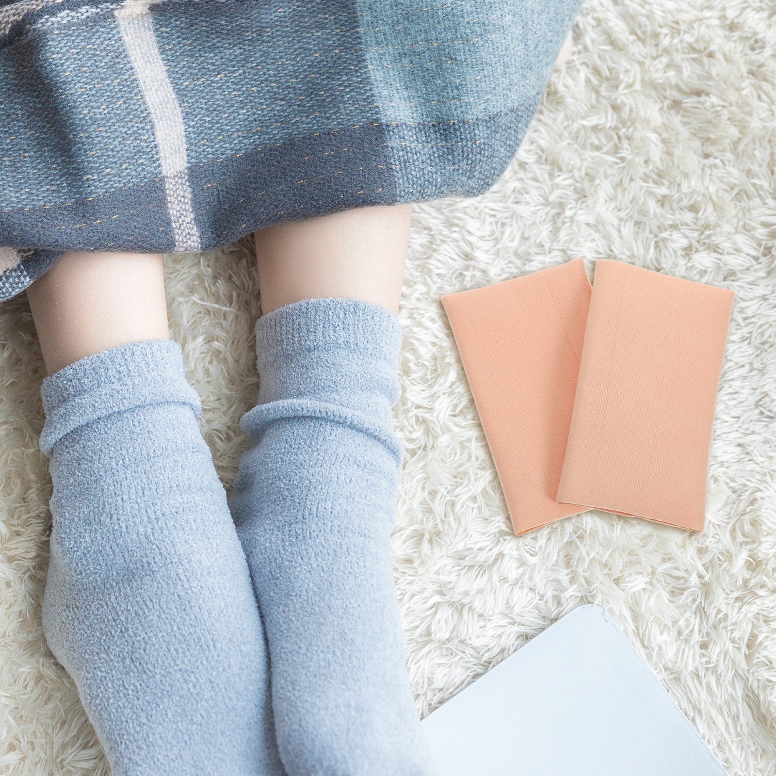 Heel Sleeve Socks for Dry Cracked Feet Support Men Women One Size Moderate Elasticity SEBS Nylon Comfortable Foot