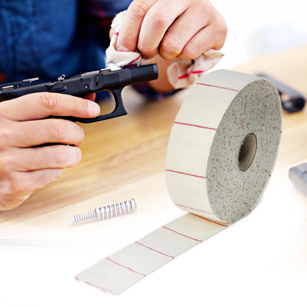 10m/36mTactical Gun Cleaning Cloth Patches 5/10cm Hunting Wide Cleaning Cotton Cloth Mats for Rifle Pistol Shotgun Cleaning Kit