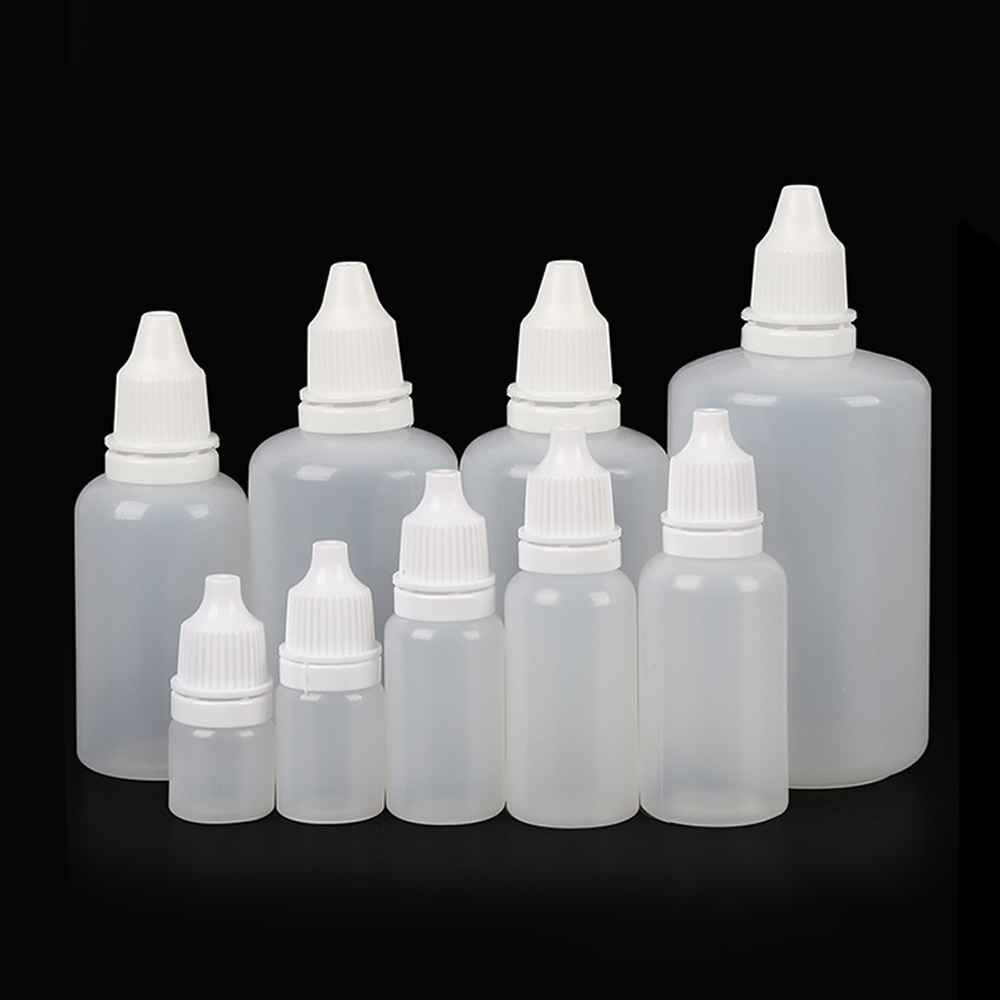 Wholesale dropping bottle  Liquid Dropper Refillable Bottles Empty Plastic Squeezable Travel Paint Eye medicine bottle