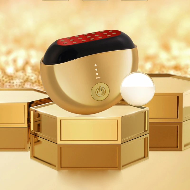 Beauty Device for Neck, Face and Skin - EMS Neck Massager, Facial Importer and RF Massager for Skin Firming and Lifting