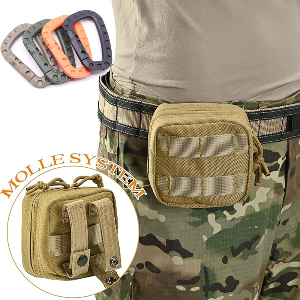 EDC Small Tactical Waist Pack Molle Tool Pouch Sundry Organizer Bag Send 4 Hooks Tactical Vest Backpack Belt Accessories