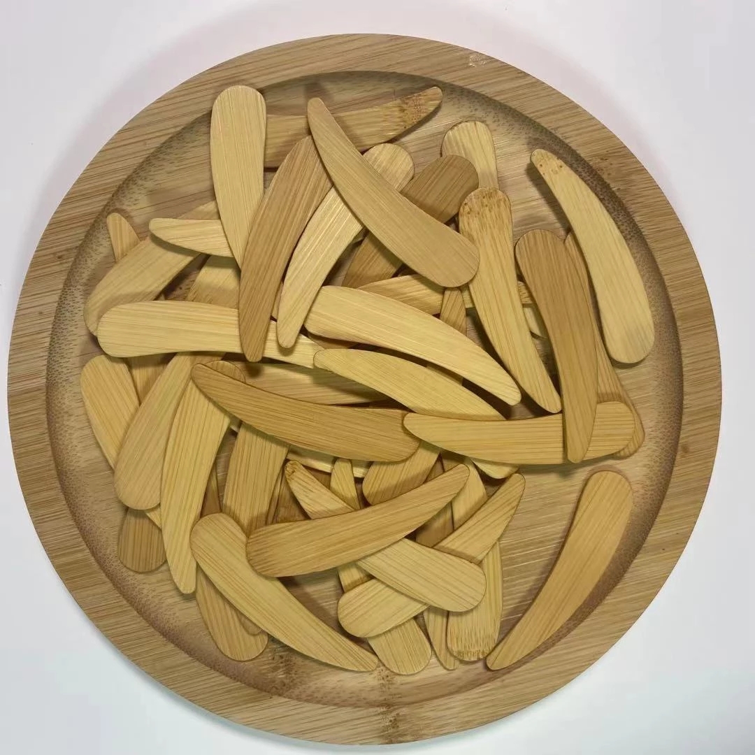 Mini wooden spoons for cosmetics custom biodegradable beauty spoon care Wood Facial Spatula Makeup Tools Facial Cream Spatula