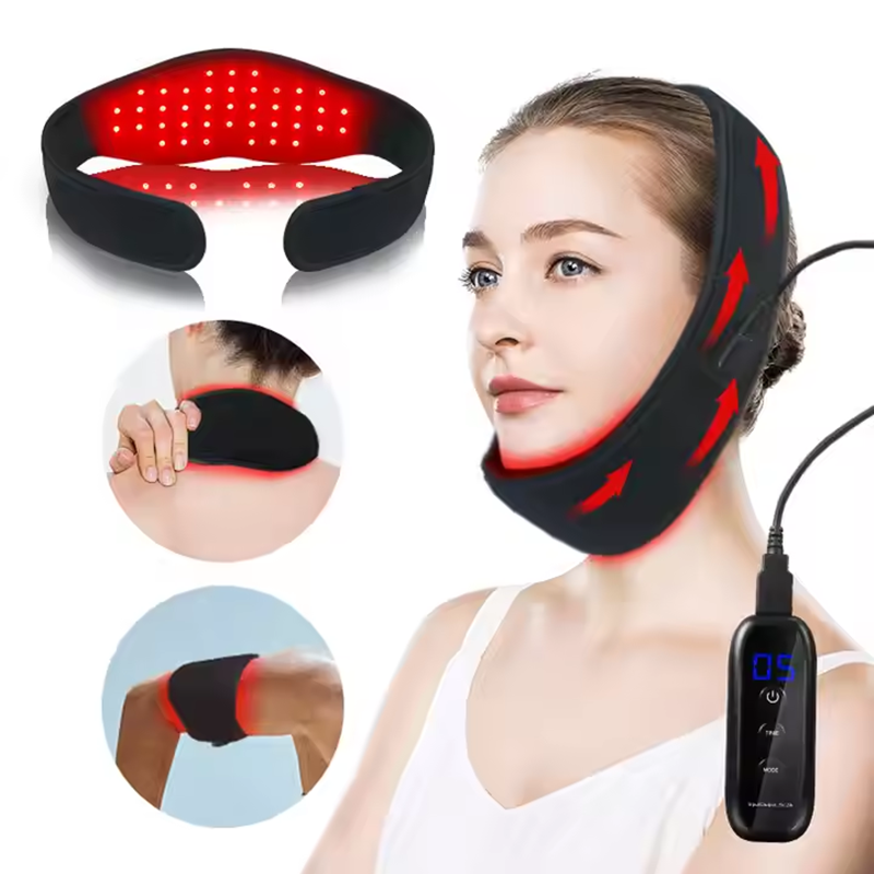 40 LED Red Light Infrared Neck Wrap Soft Adjustable Design for Comfort