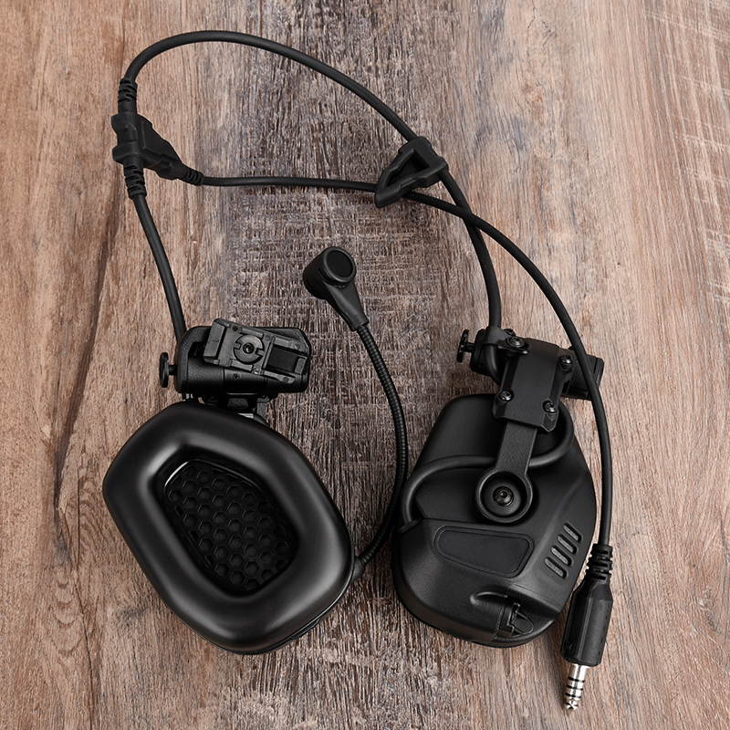 WADSN Tactical Headset FAST Helmet Version RA-C Sound Pickup Noise Reduction Function Airsoft Hunting Communicate Gear