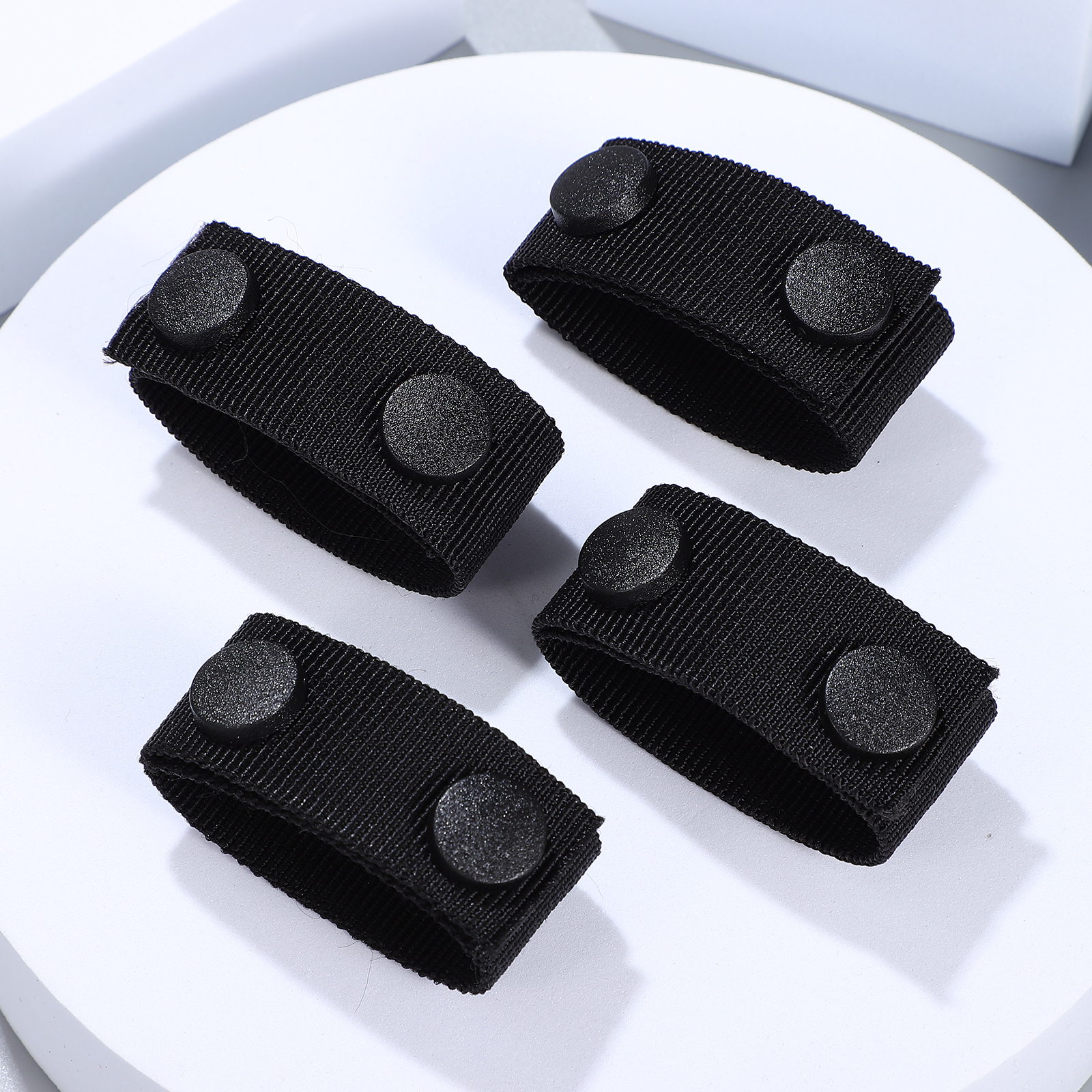 5pcs Tactical Buckle Snap Closure Keeper Straps Loops Holder Anti-slip Nylon Retainer for Camping Hiking Duty Belt Accessories