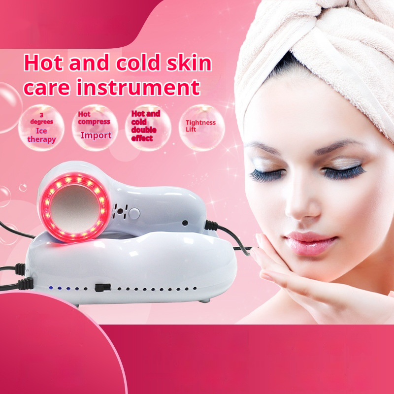 Cold Hot Hammer Facial Skin Rejuvenation Lifting Tighten LED  Massage Beauty Device
