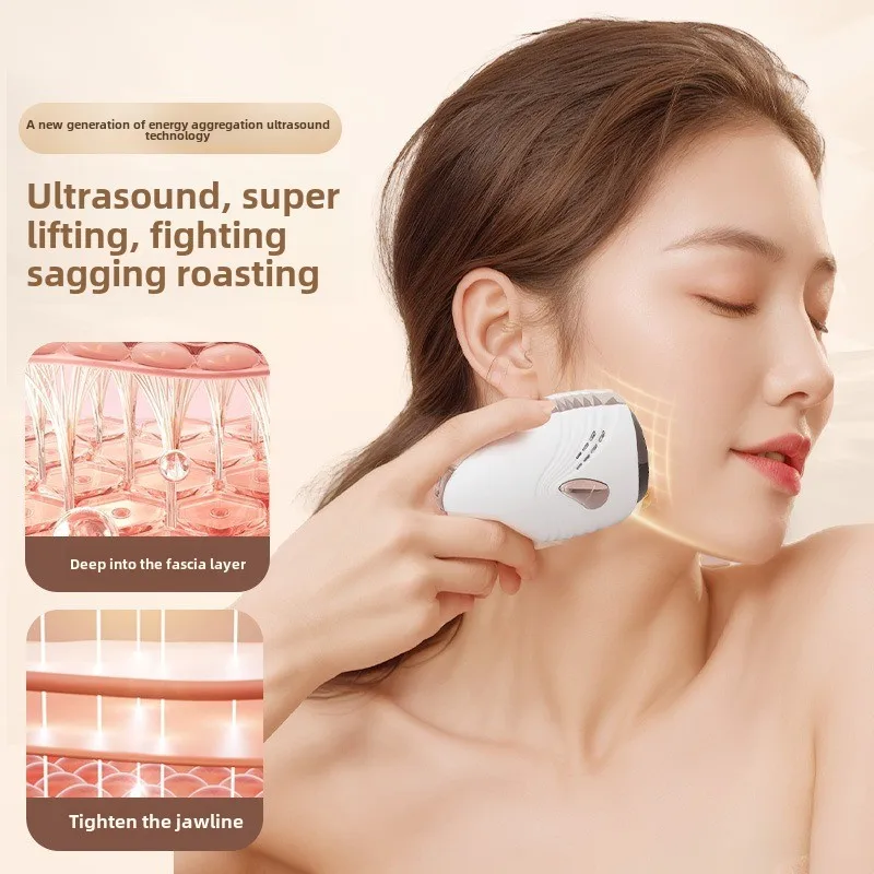 Facial beauty instrument Micro-current tender skin cold compress color light into instrument lift vibration massager