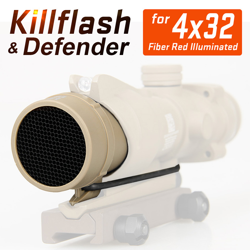 Free Shipping Tactical KillFlash 4X32 scope dust cover protective cover for AOCG Scope PP33-0031