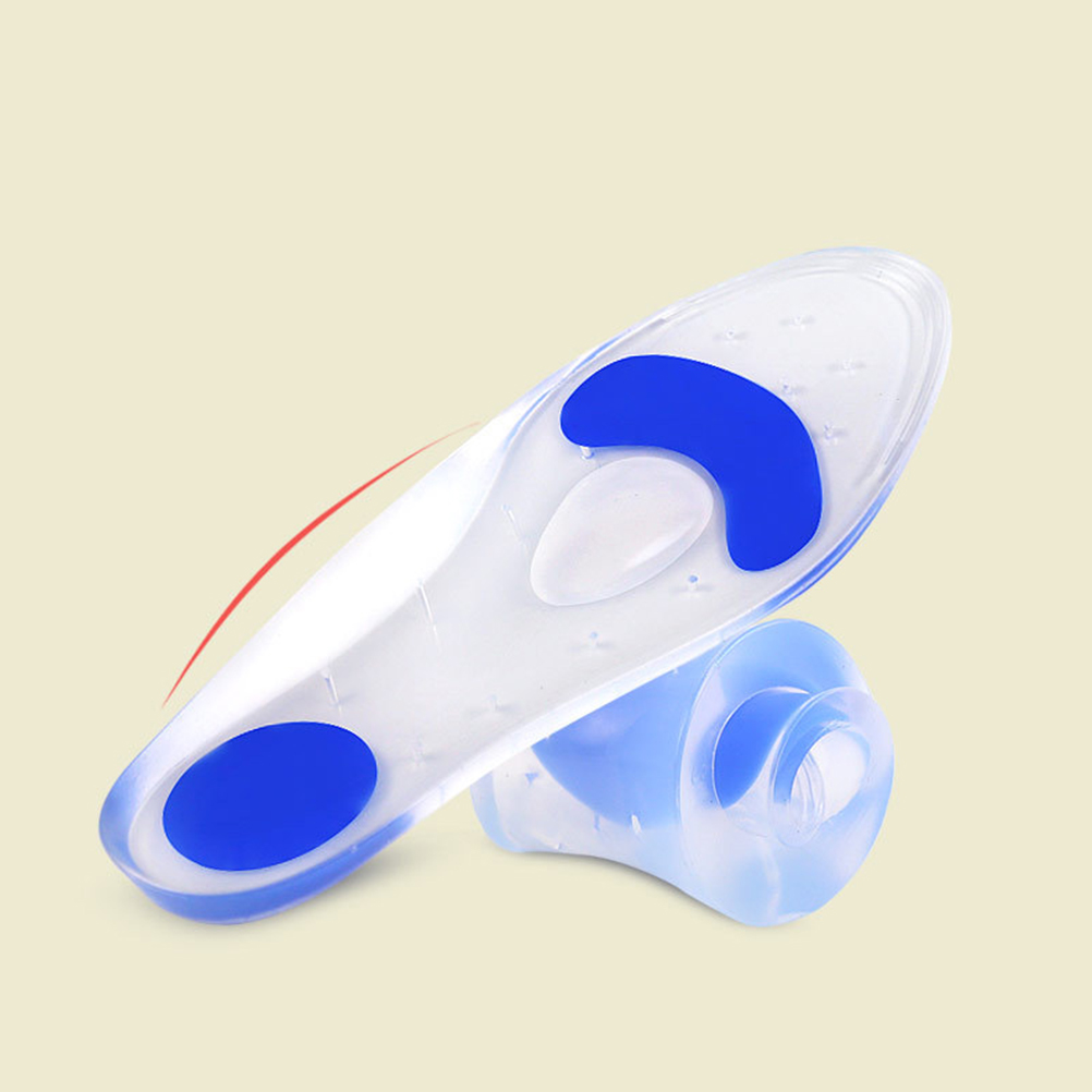 Silicone Shoe Insoles Sports Shoe Pads Foot Care Arch Support Reduce Silicone Insoles Stress Improve Stability
