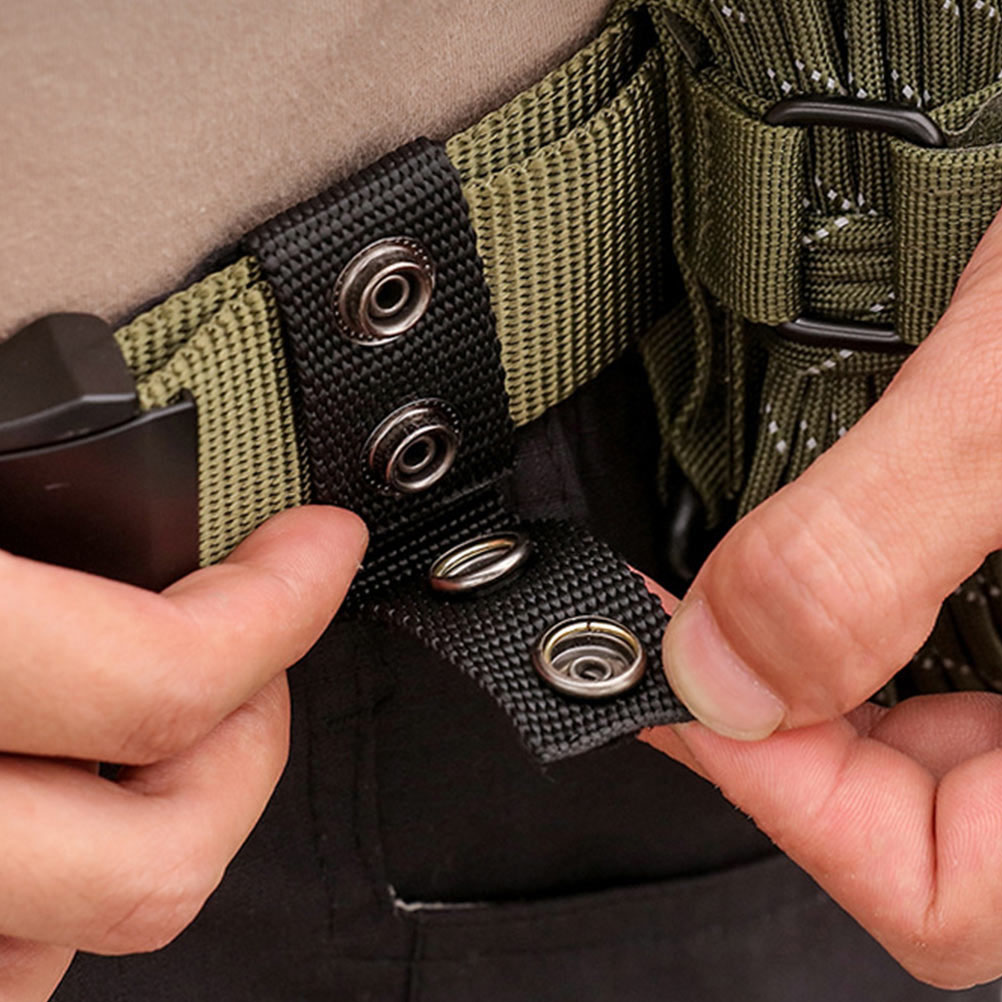 12pcs Tactical Belt Keepers Snap Nylon Duty Belts Fixed Buckles Strong Comfortable Outdoor Hunting Shooting Accessories