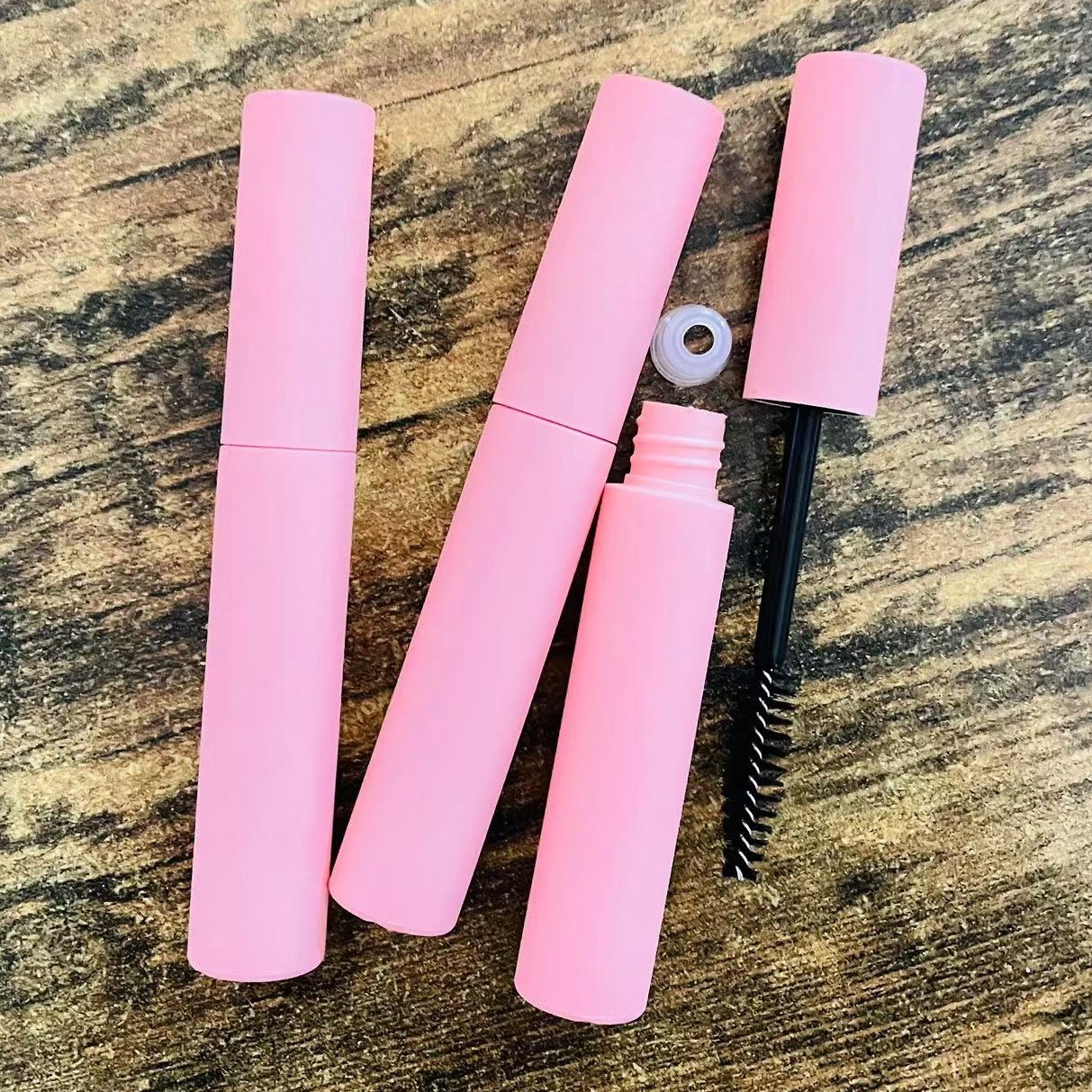 5/10/20/50/100pc 10ml Empty Mascara Tubes DIY Lip Gloss Eyeliner Bottle Full Matte Pink Cosmetic Packaging Containers Wholesale.