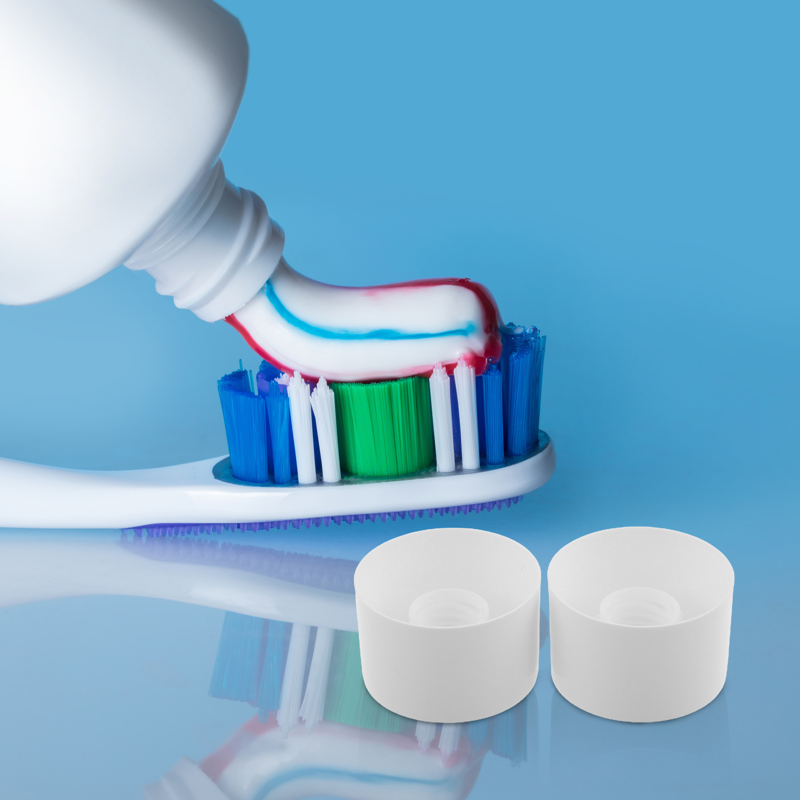 100 Pcs Bathroom Bottle Caps Flip Lid Replacement Cover for Empty Bottles Plastic Emptying