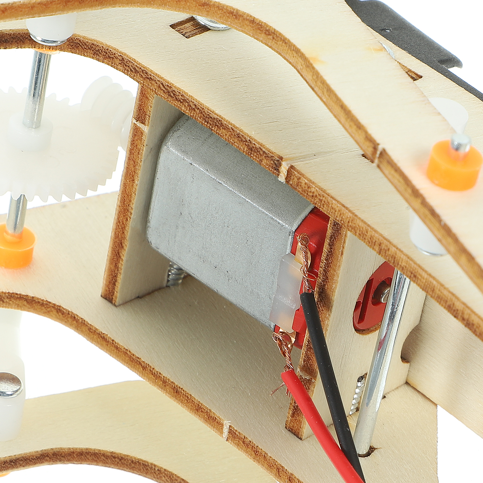 Spider Robot 1 Set Diy Science Technology Plaything Wooden Assembly Kids Educational Model Building Kits Early Learning Toys