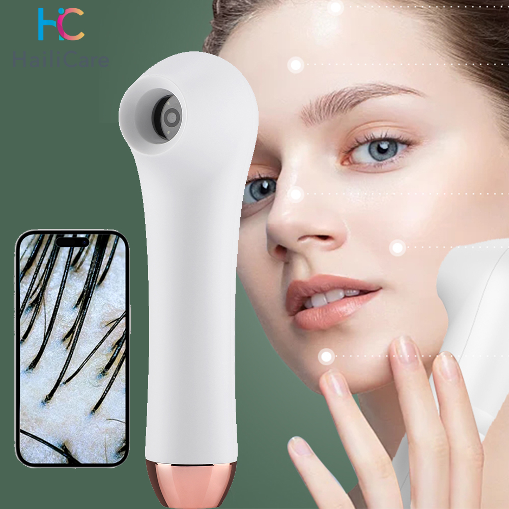 Digital Microscope WiFi Wireless Electron Dermatoscope Scalp Detection Pores Magnifier Facial Skin Analyzer Machine Professional