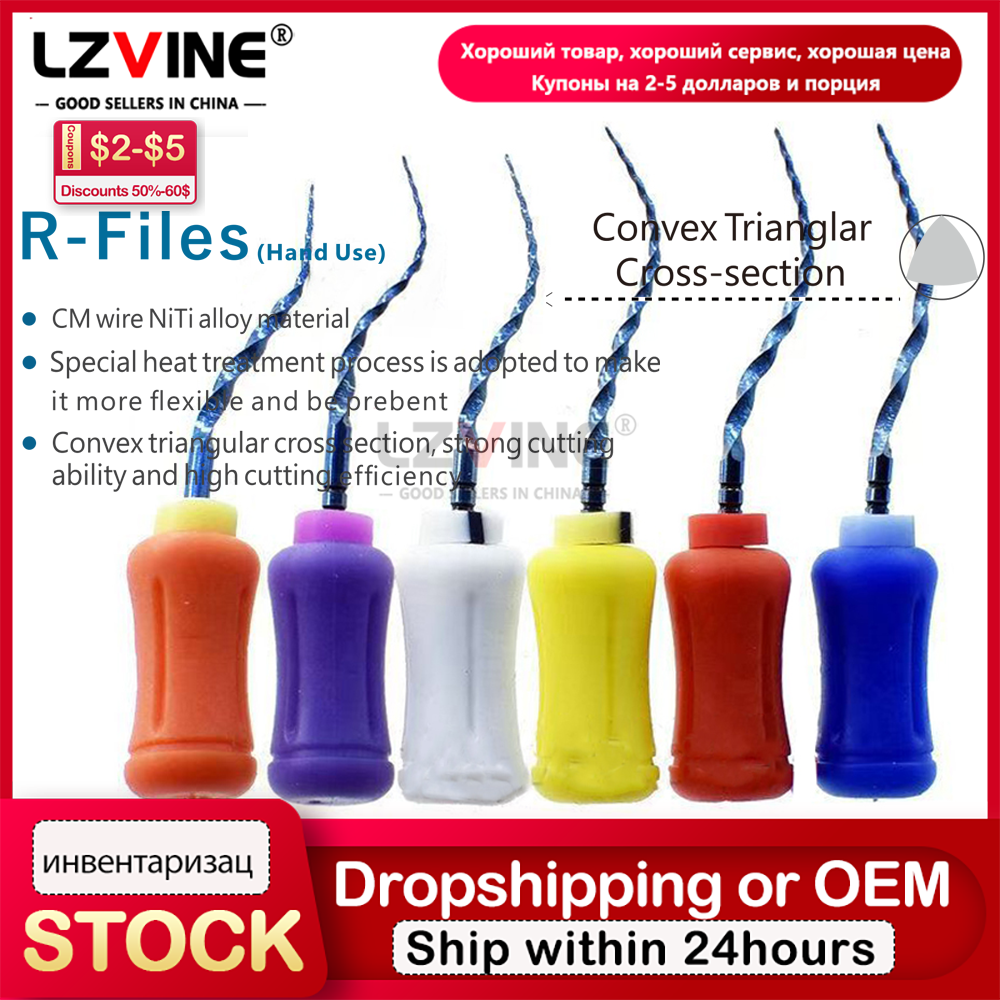 Dental Blue Endodontic Hand Use Files Nickel Titainium Dentistry Instruments For Root Canal Treatment 25mm SX-F3 F4 F5 Materials