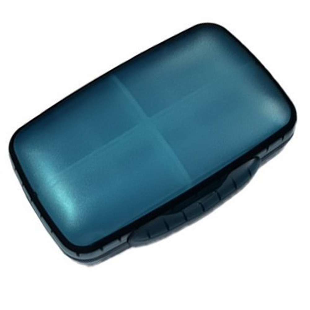 8 Compartments Weekly Pill Case Moisture-proof Waterproof Travel Pill Organizer Detachable Double-layered Medicine Storage Box