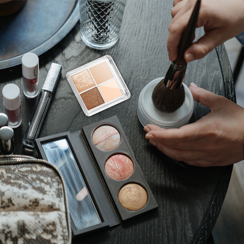 10 Pcs Eyeshadow Box Empty Palette Clear Organizer Separate Storage Case for Travel Durable Material Lightweight Practical