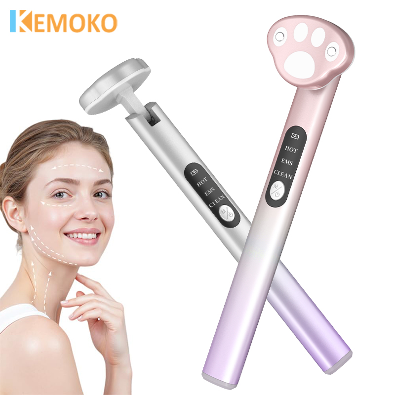 Beauty Eye Massager 7 Colors LED Light Anti Dark Circle Rechargeable hot compress EMS Vibrator Face Lifting Device Skin Care