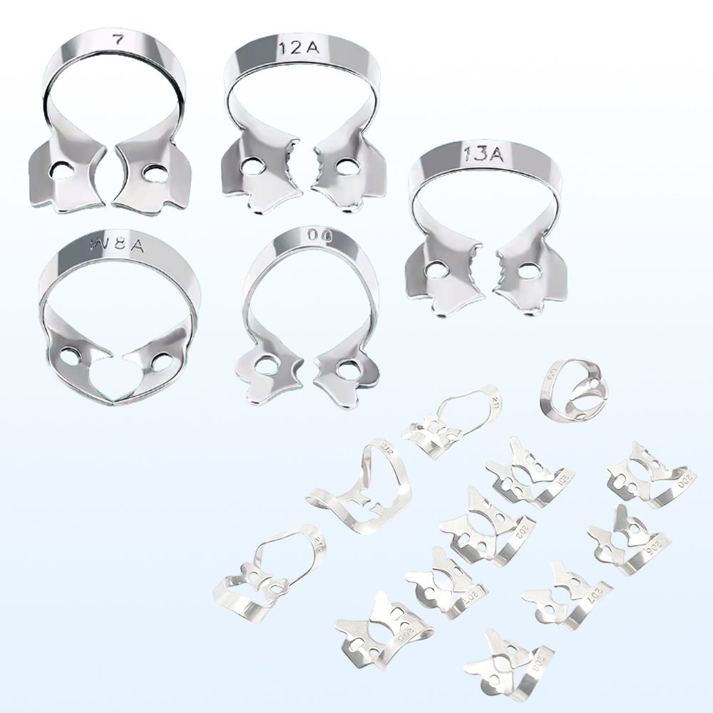 Size 50 Stainless Steel Rubber Dam Clamps High Quality Dental Clamps for Endodontic Orthodontic and Restorative Procedures
