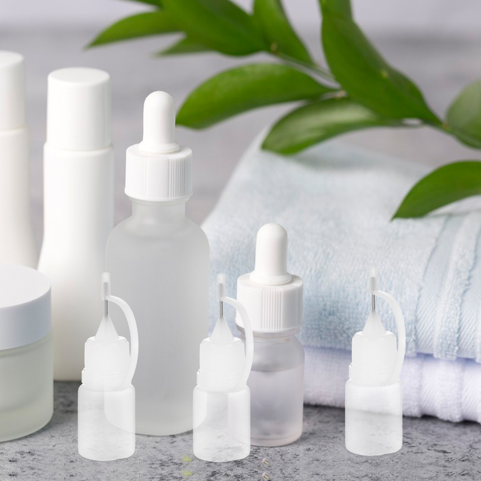 30 Pcs Glue Bottle Applicator Bottled Squeeze Bottles Machine Oil Containers Lip Gloss Tube