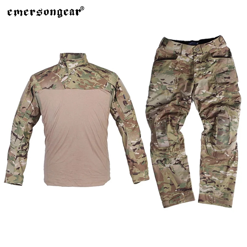 Emersongear Tactical Assault Uniform Sets Mens Combat Suits Shirt Pants Tops Duty Cargo Trousers Outdoor Hunting Hiking Trekking