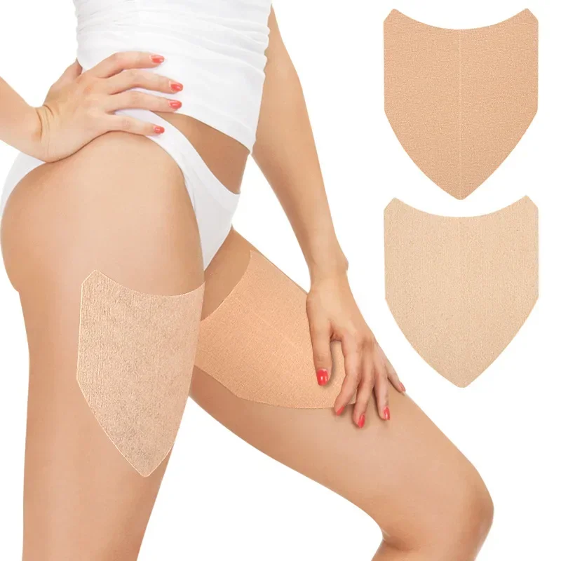 5/10Pcs V-shaped Anti-Friction Thigh Tape Invisible Sweat Absorption Thigh Patch Anti-Chafing Thigh Pad Sticker Body Relief Pain