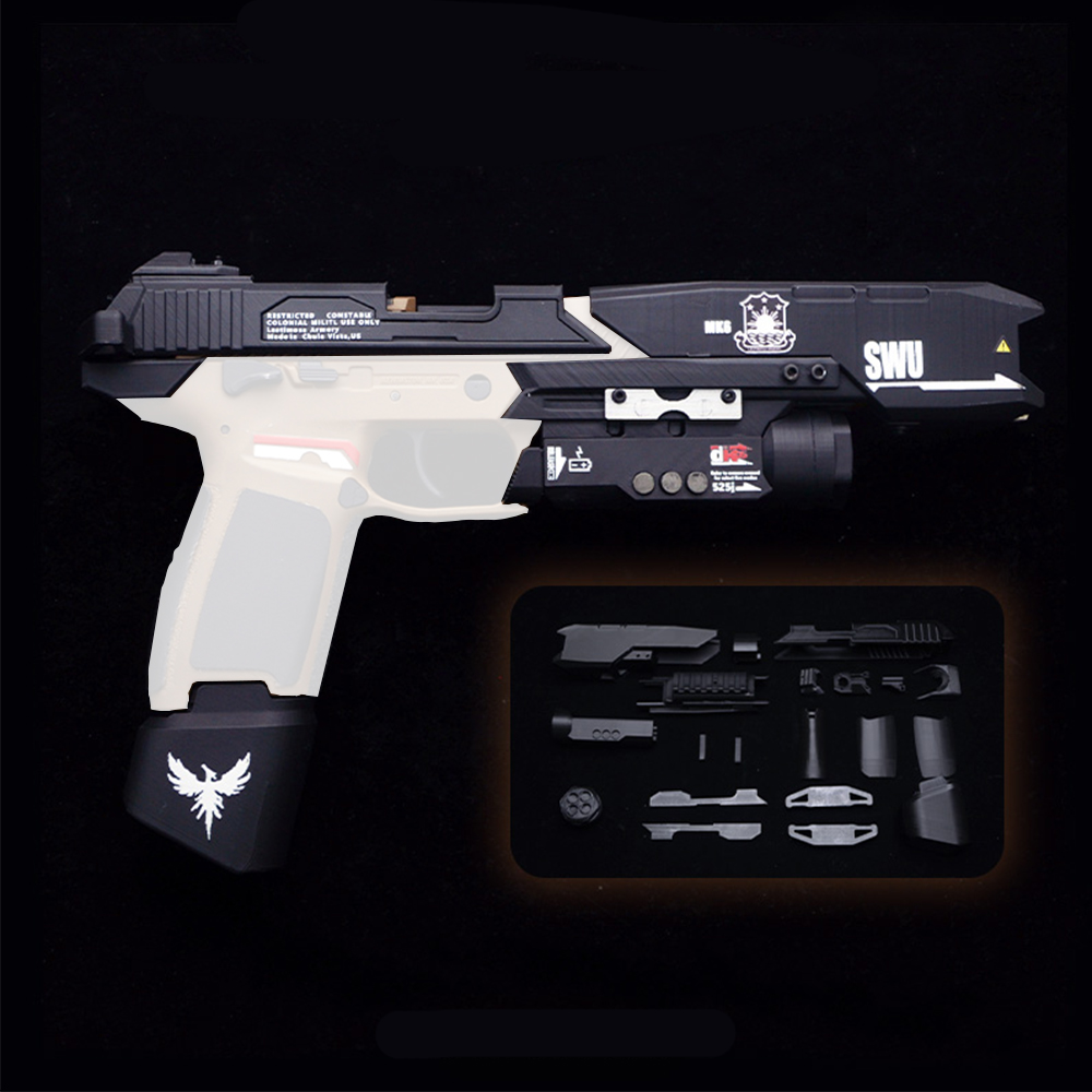 Titanfall 2 intelligent pistol laser modification parts Iron Control P320 electric hand red frame indicator light accessories