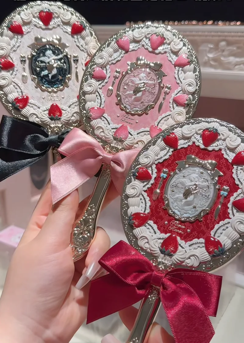 Flower knows strawberry Cupid Handheld Mirror Makeup Tool Mirror