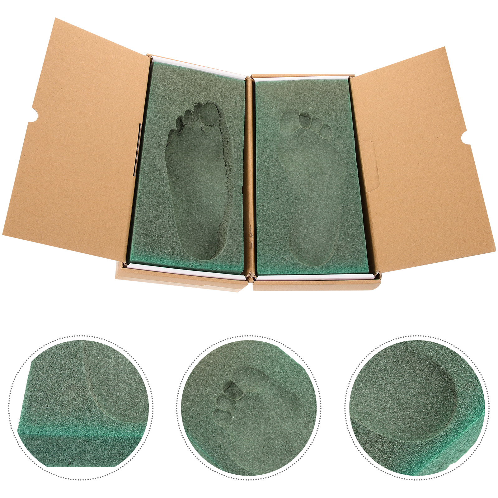 3D Foot Impression Foam Box Footprint Casting Mold Custom Insole Kit Foot thotic Mold Foot Shape Analysis Tool For Shoes Casual