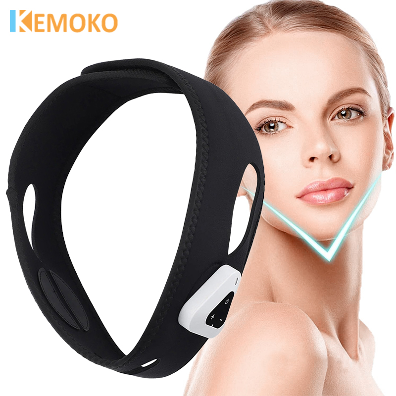 EMS Face Lifting Device EMS Magnetic Vibration Facial Massager Face Slimming Double Chin Removal Eliminate Edema Beauty Care