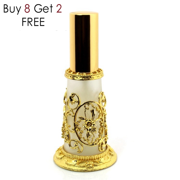 Dubai fragrance dispenser bottle 30ml lace lotus seat pure dew spray bottle perfume spray bottle ornament