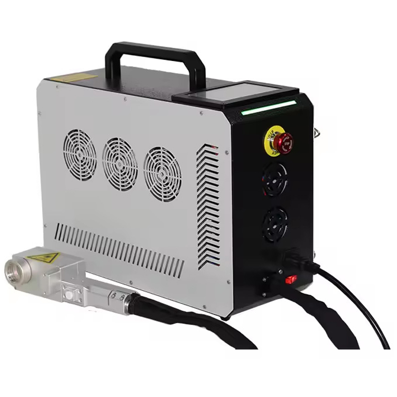 CNC Industrial Small Multifunctional 50W/100W Pulse Backpack Laser Cleaning Machine Mobile For Paint Rust