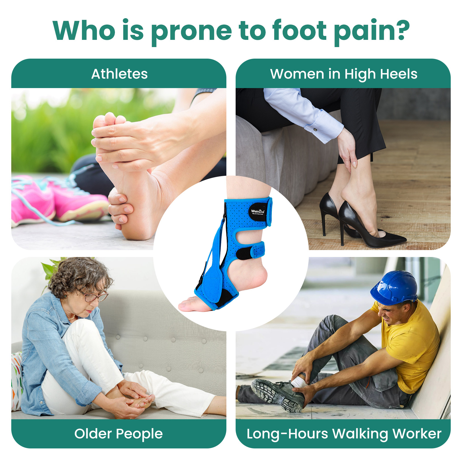 1Pc Adjustable Ankle Foot Achilles Tendon Support Brace Plantar Fasciitis Night Splint Foot Drop Brace Plantar Fasciitis Arch