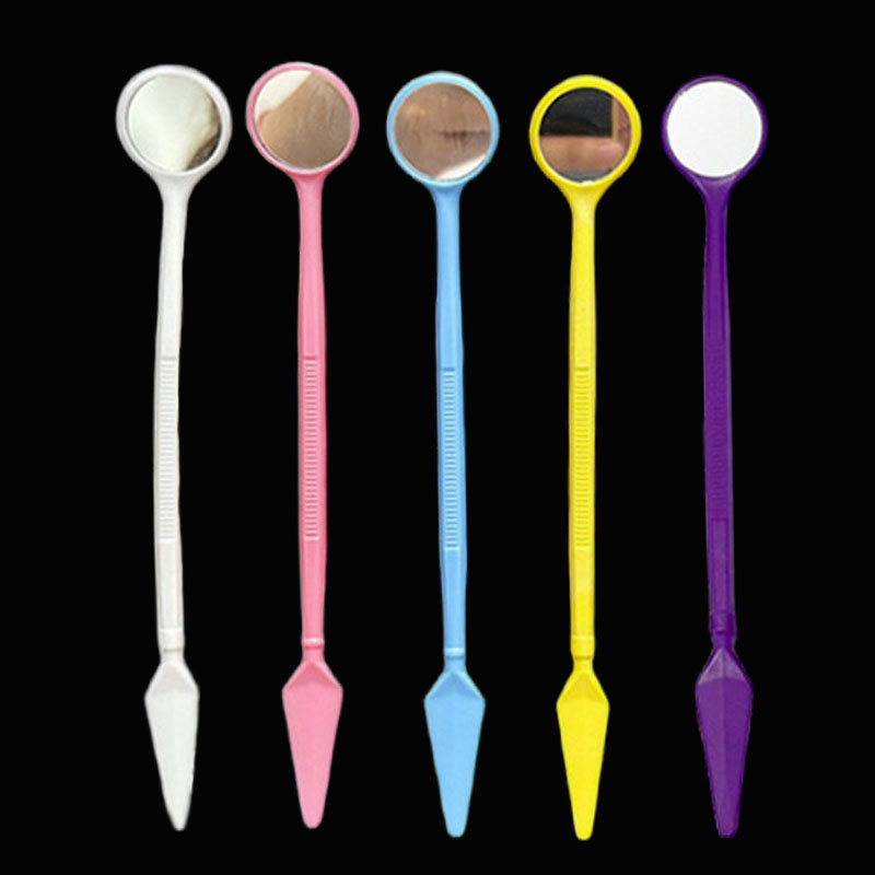 1/5PCS Dental Mouth Mirror Disposable Oral Mirror Reflector Color Single-sided Mascara Mirror Teeth Whitening Dentist Tools