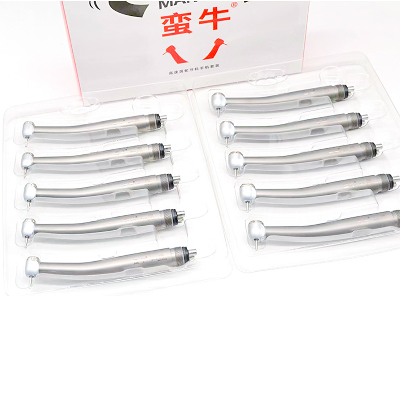 10 Set Dental High Speed Handpiece Kit with 200 Pcs Diamond Burs