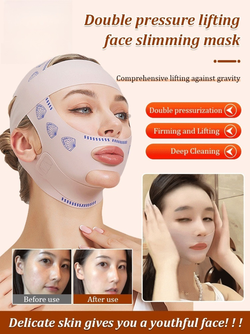 Double Pressurized Sleeping Mask Coral Lift Slimming Face Mask Instrument Half Pack V Face Mask