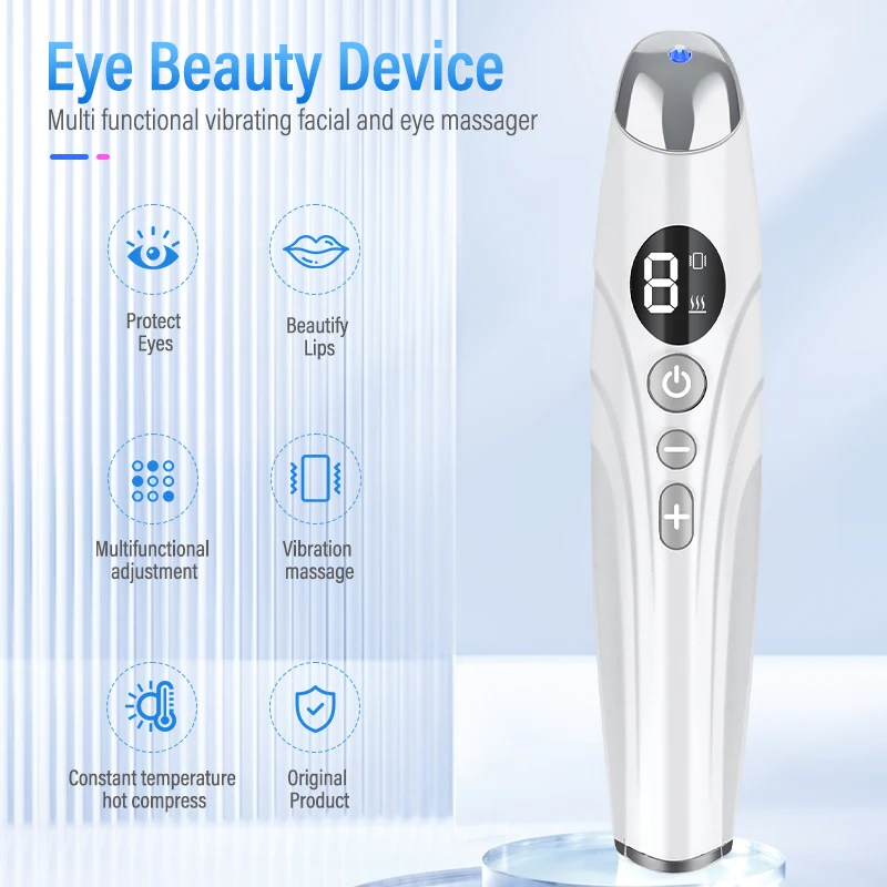 Eye Beauty Device Constant Temperature Heating Vibration Lighten Dark Circles Bags USB Charging