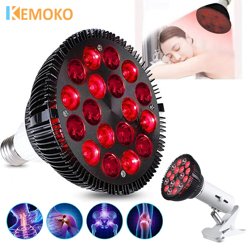 E27 Bulb 54W Therapy Lamp PAR38 Black Infrared Therapy Lamp LED Beauty Lamp LED Therapy Spa Anti Aging Device