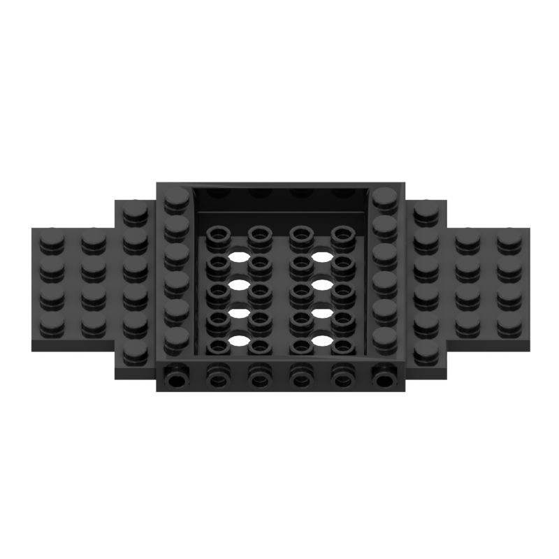 1PCS High-Tech Assemble Particle  65634  Automobile Car Vehicle Chassis Bricks Building Blocks Parts  6x12x1