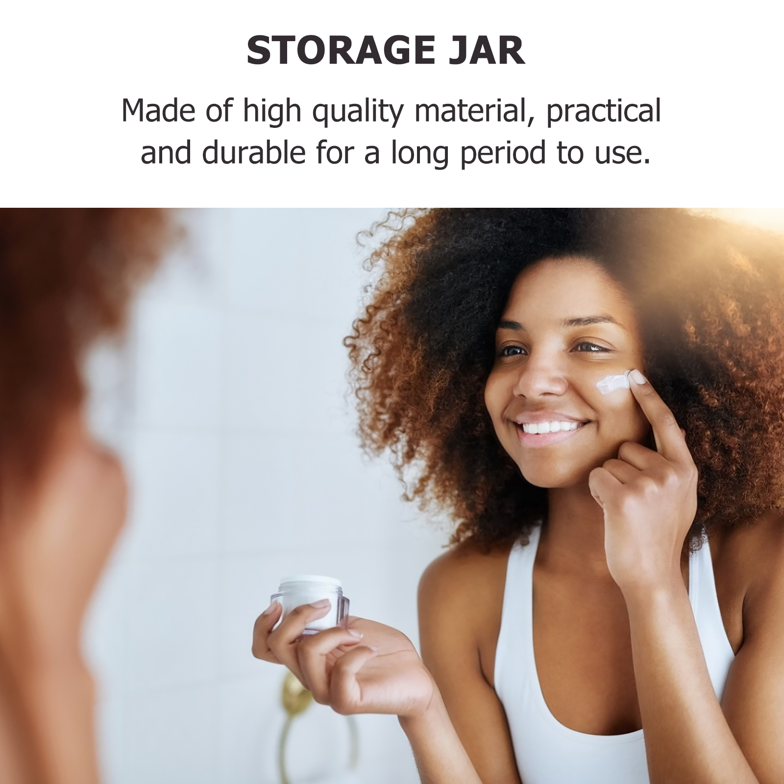 10pcs Bottles Skincare Containers Small Round Jars Lids Face Dispenser Travel Moisturizer Makeup Glass for Lotion