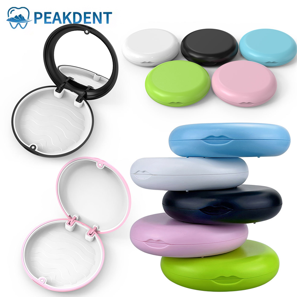 1Pcs Retainer Box For Teeth Magnetic Orthodontic Retainer Case Oral Hygiene Oral Care Organizer Denture Storage Boxe Dropship