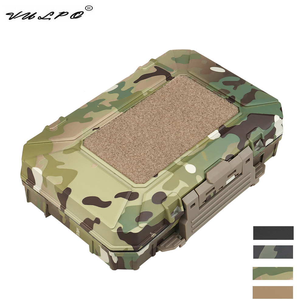VULPO Tactical Safety Case with Foam Padded storage box and Standard MOLLE System Compatible Equipment Case