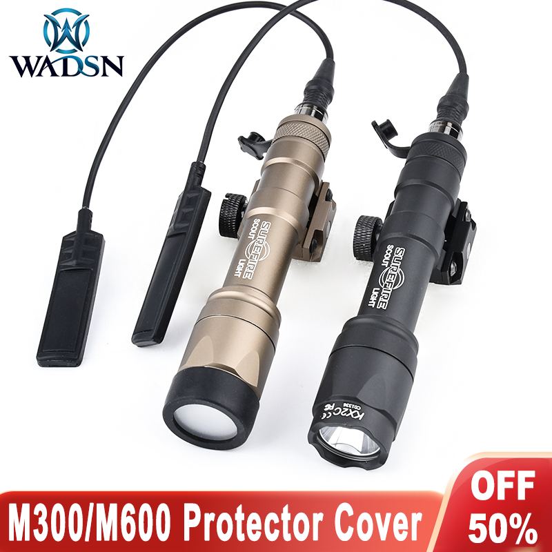 WADSN SF Surefir M600 M300A M600C Flashlight 400/600lumens White Light Hunting Weapon Accessories 25.4mm Lamp Cover Custom Lens