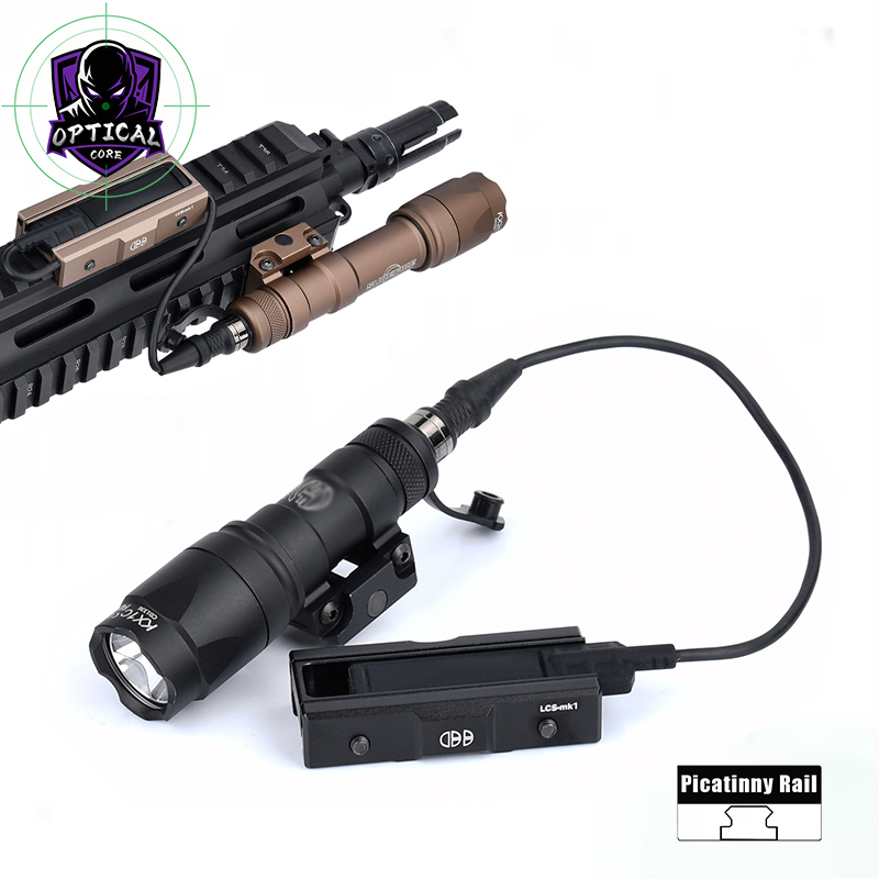 Tactical M300A M600C Metal LED Scout Flashlight&Pressure Pad Switch Picatinny Rail Mount Hunting Accessory M300 M600 Torch