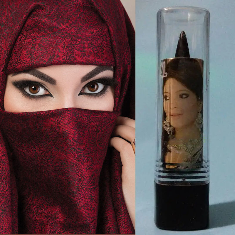 India KAJAL Natural Herbal Black Kohl Eyeliner Stick Traditional Eye Makeup Tool, Long-Lasting