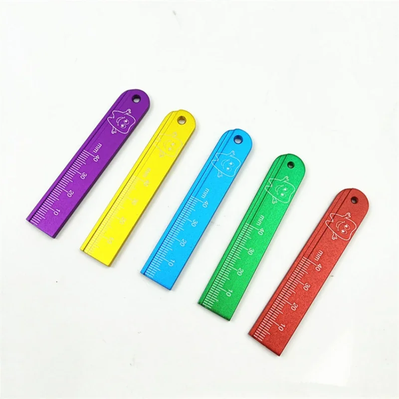 5PCS Aluminium Dental Endo Rulers High Quality Span Measure Scale Endodontic Finger Rulers Dentist Tools Dentistry Materials