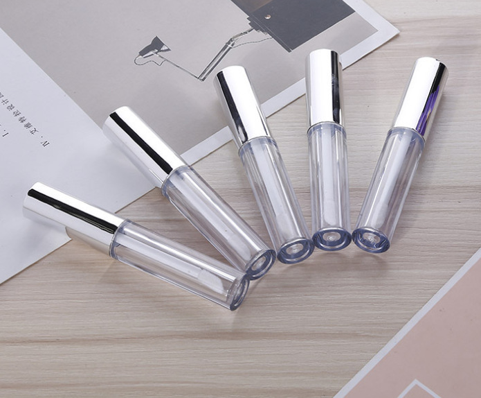 10-50pcs 1ml 3ml 5ml 10ml silver Golden Lipgloss Tubes Labial Circular Tubes Empty Lip Glaze tube Bottle For Female Perfume