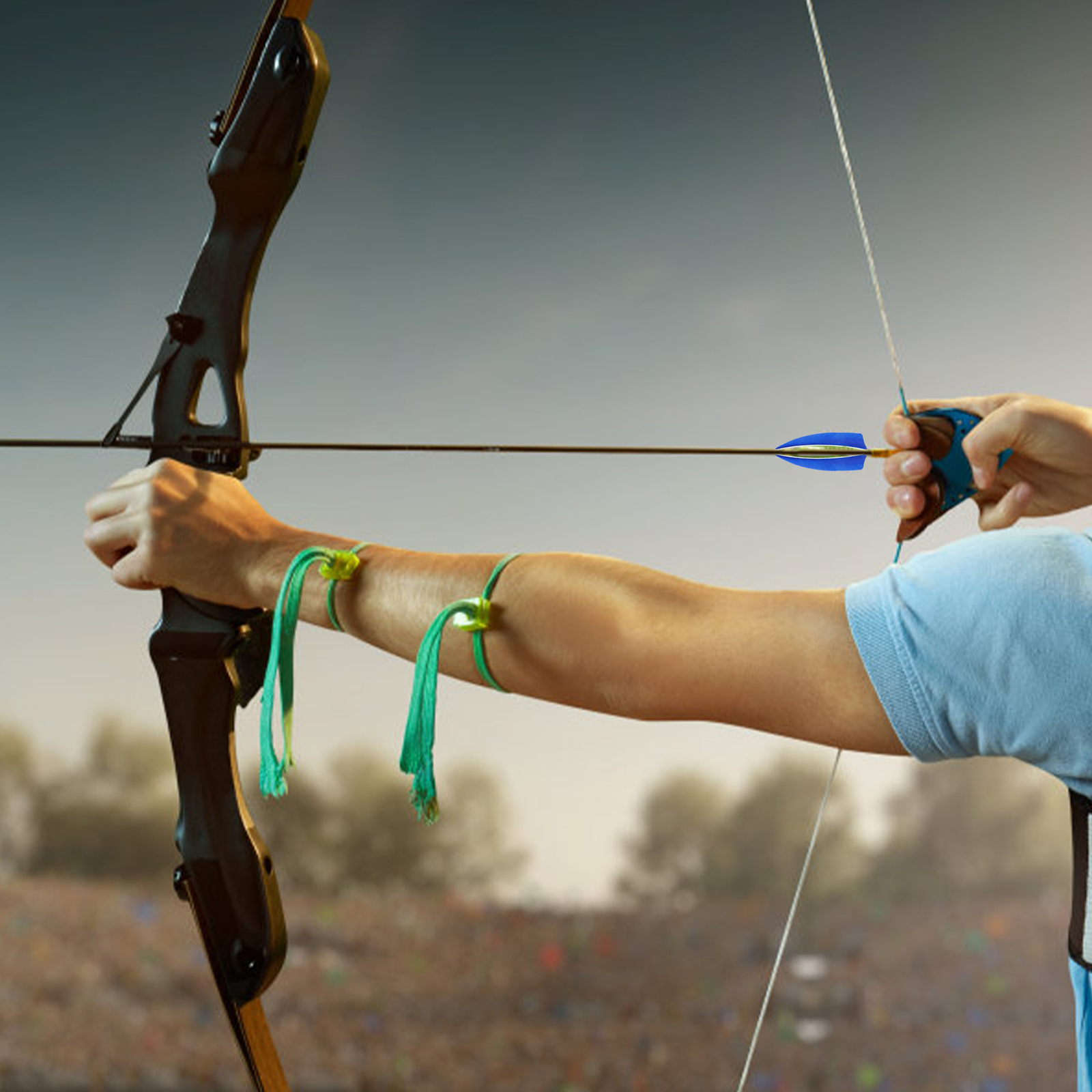 30pcs Shield Turkey Arrow Tail Replacement Lightweight Durable Stabilizing Flight Archery Shaft Tails For Hunting