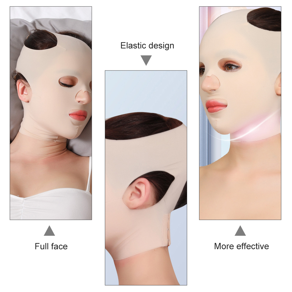 1pc Premium Lifting Firming Face Mask 50% Spandex Elastic Skin for Women Anti-Wrinkle Sleeping Full Face Tightening